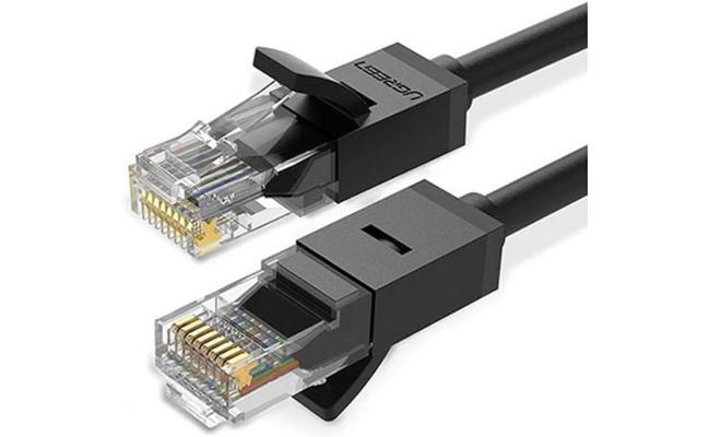 UGREEN Cat 6 U/UTP Ethernet LAN Cable (3m) – 1000Mbps Gigabit Speed | Gold-Plated | Black | 20161